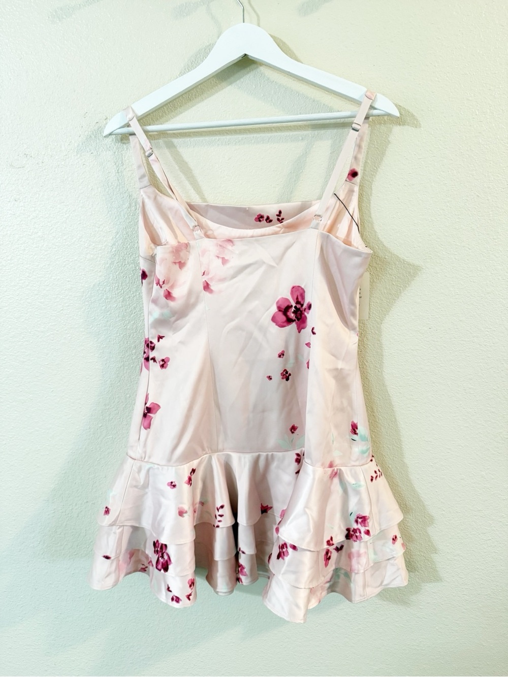 Majorelle Paola Ruffle Hem Layered Tank Mini Dress in Pink Multi Revolve Medium - Picture 5 of 8